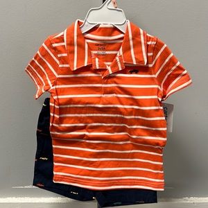 Carters Boys Shirt/Short Set